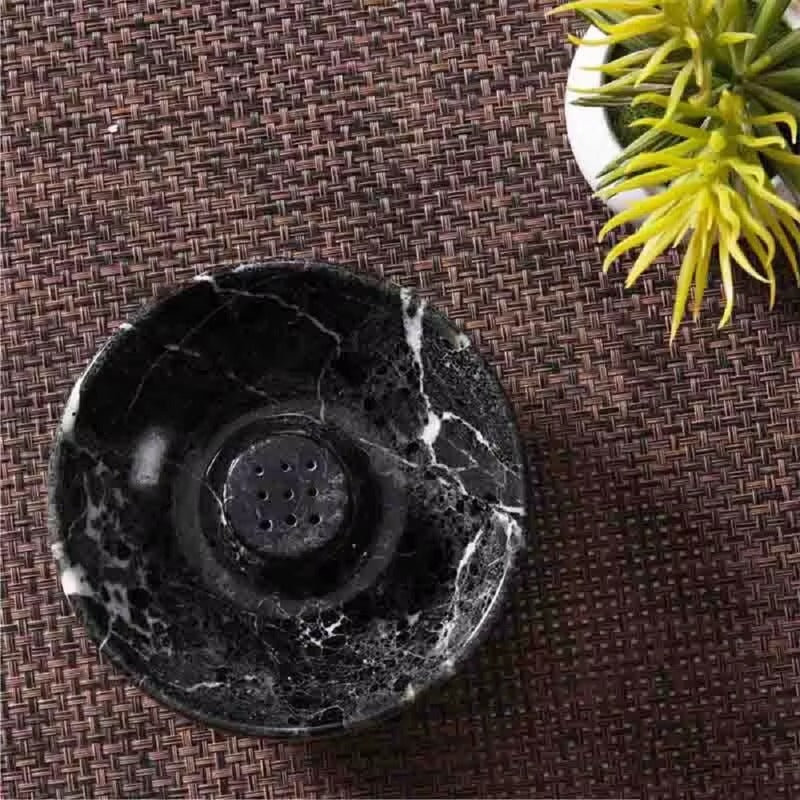Black Marble Incense Holder