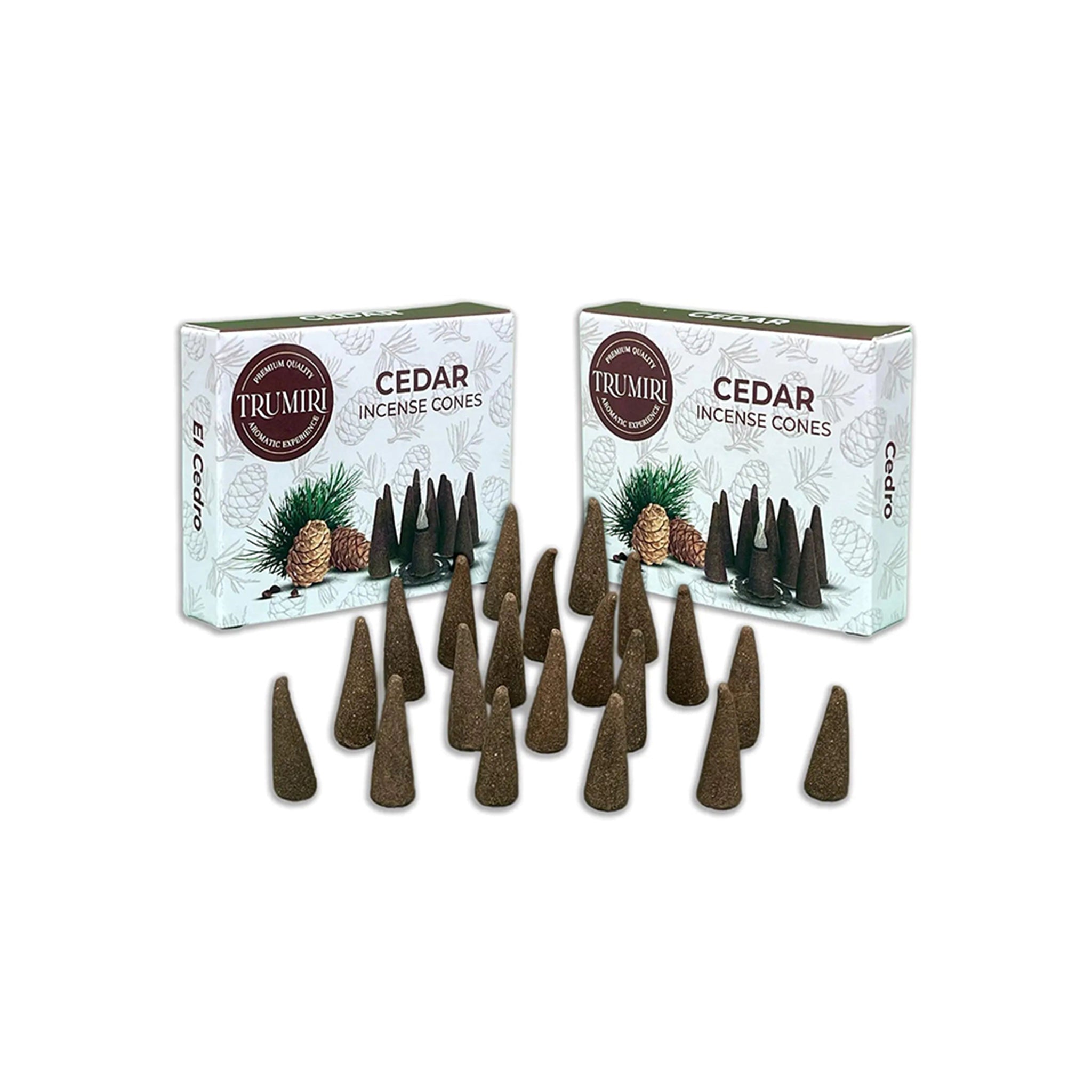 Zedern Weihrauchkegel - insgesamt 20 Kegel Weihrauch - Dual Pack von 10 Weihrauchkegeln - Weihrauchkegel Duft - Kegel Weihrauch -Düfte - Weihrauchkegel - Incent -Kegel