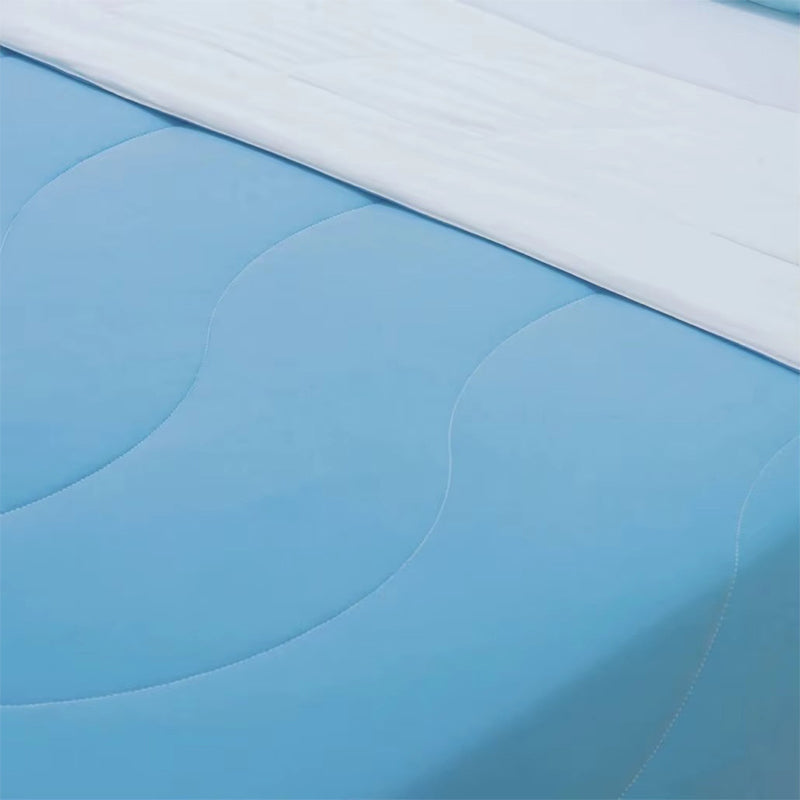 REST® Evercool® Kühlende Bettdecke, Full/Queen-Size-Decke für Personen, die im Schlaf schwitzen, Ganzjahresbettwäsche, die bei Nachtschweiß kühl hält, atmungsaktive, leichte Decke 90"X90" Zoll Aqua Blau