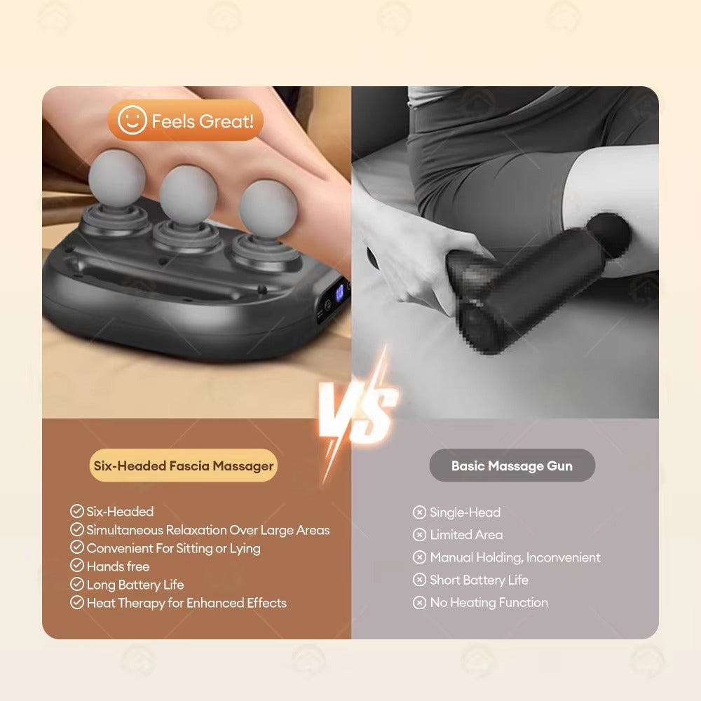 LX25 4-Kopf-professionelle Massagepistole Tiefes Gewebe Chiropraktik Massagebodus Sport Massage Massage Vibration Rückenmassagegeräte für Schmerzlinderung