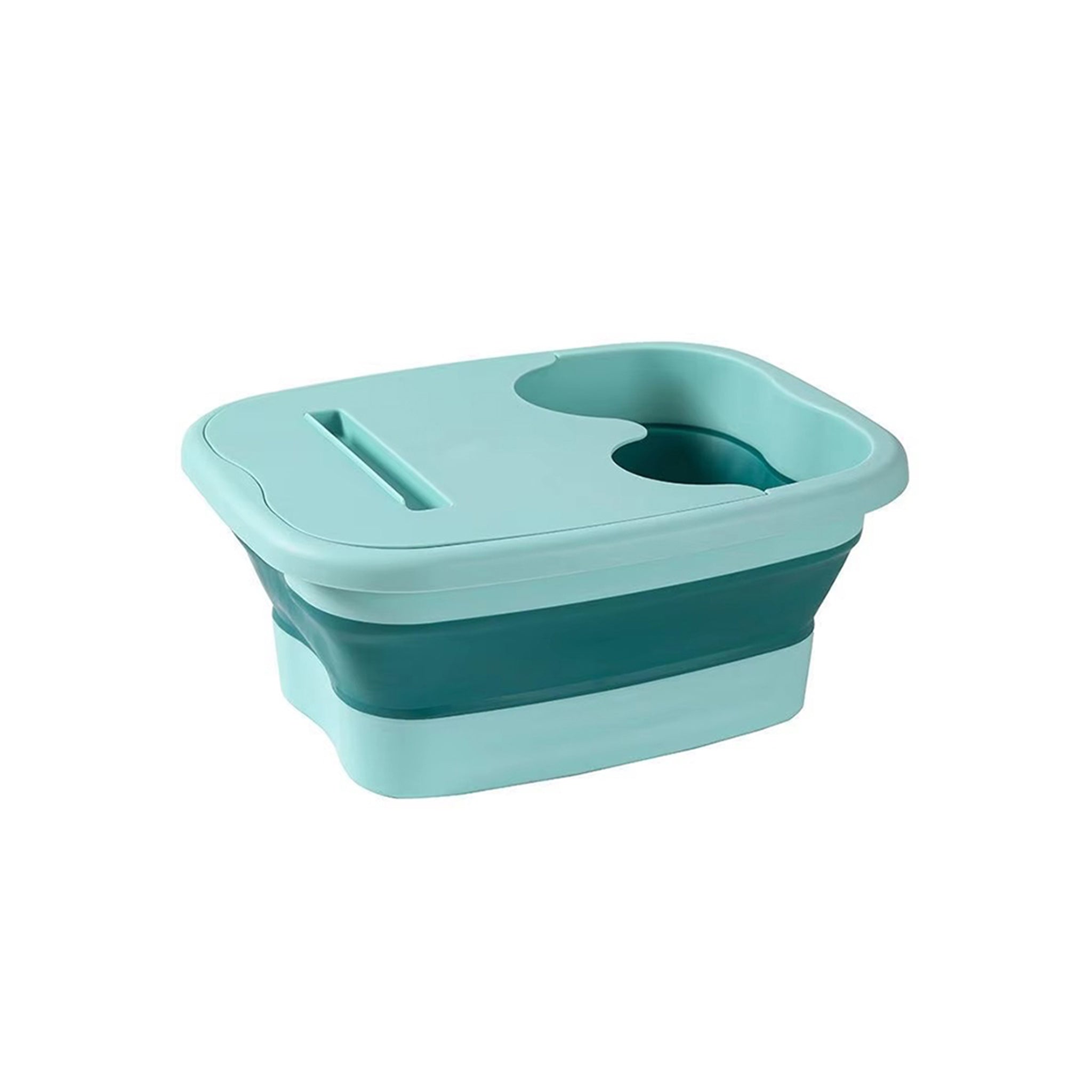 UDEFINEIT -Fußbadesbecken falten und tragbares Fußwanne mit Massage -Akupunkt für Fußbad 15 l/4 Gallonen Fuß Massagegerät Soak Bad Basin Basin Eimer für Pedicure Home Spabehandlung (grün)