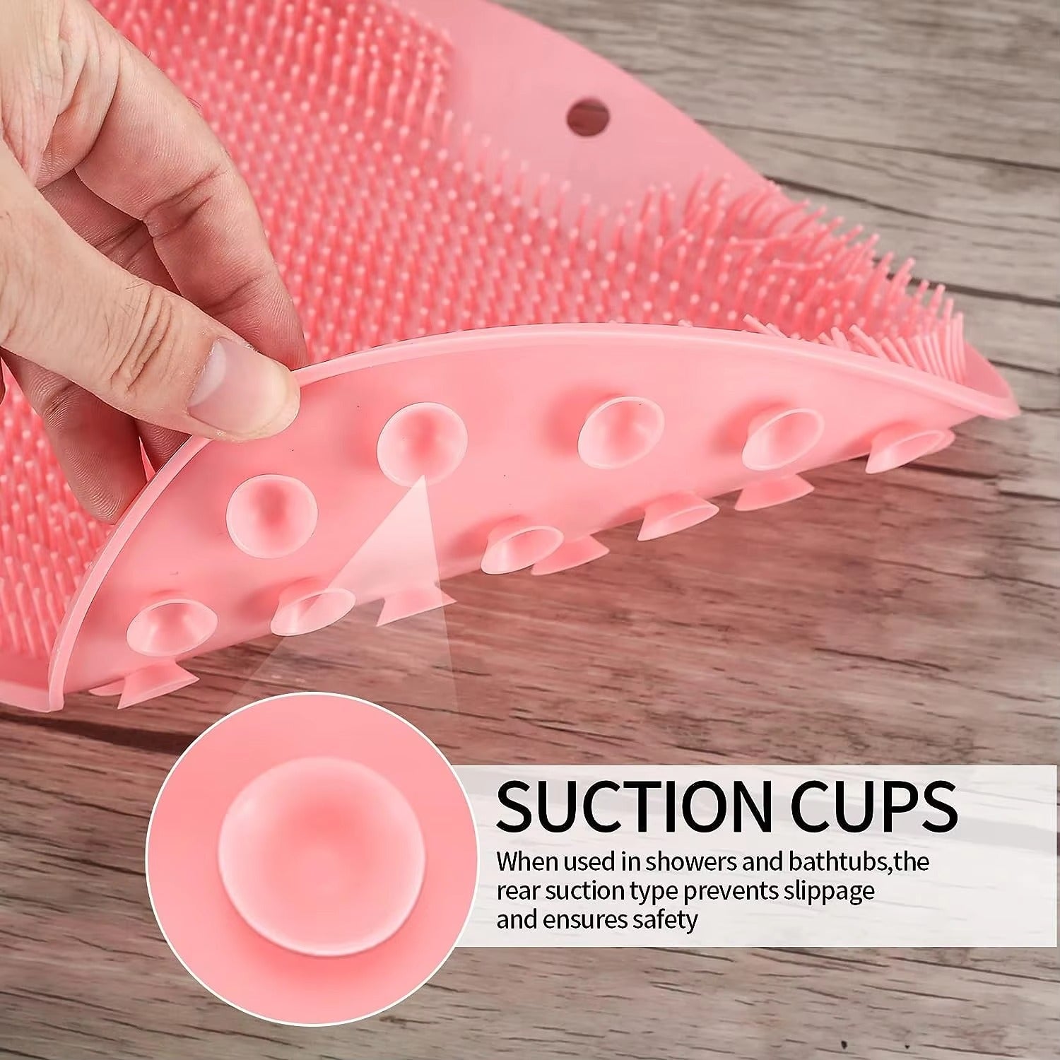 ZxGlxinyao 2pcs Fuß Waschmatte Fuß Fuß Bürste Fuß Waschmaschine Fußmatte mit Saugbecher Dusche Fußmassagel -Schrubben Fuß Bad Fuß Reinigung Massage Massage Pad