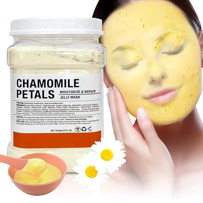 Angeland Jelly Mask for Facials Professional Gel Face Masks Hydrating & Hydrating Jelly Face Masks Peel Off Face Masks Skincare 23 Fl Oz (Camomille)